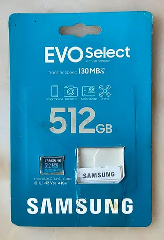 Samsung EVO Select 512GB microSD Card