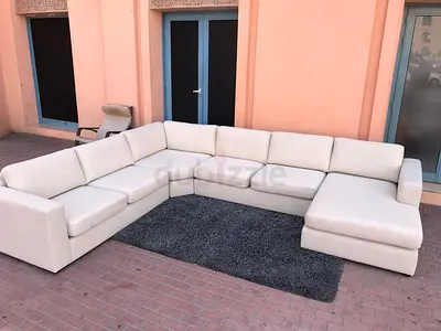 Great Condition Home Center eterno Corner U Shape Sofa Beige