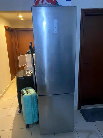Stainless Steel Refrigerator with Bottom Freezer - Good Working Condition