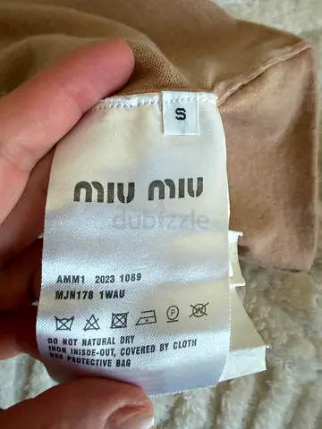 Miu Miu beige dress - size S, authentic designer label