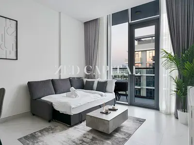 Burj Khalifa View | 1BR | Furnished | District One