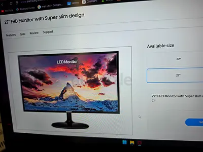 27 FHD LED Monitor - Slim Design, Good Condition