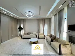 Villa for sale next to the mosque and near Sheikh Mohammed Bin Zayed Road, excellent finishing at a