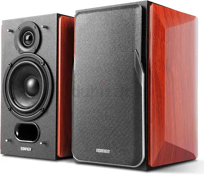 Edifier P17 Passive Bookshelf Speakers - 2-way Speakers with Built-in Wall-Mount Bracket
