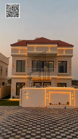 Neo-classic villa with garden for sale directly from the owner. Dubai villa design, overlooking a g