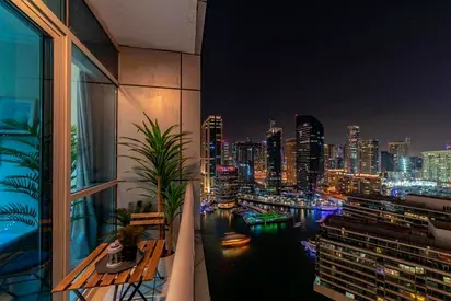 1BR Bay Central Marina View | Up to 12 Cheques