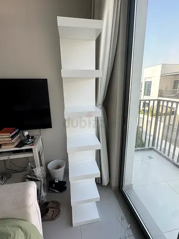White bookshelf
