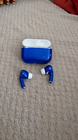 Blue air pods pro