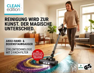 Clean Edition Cordless Hand and Floor Vacuum