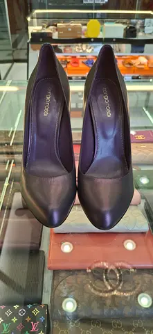 Sergio Rossi Black Leather Pumps