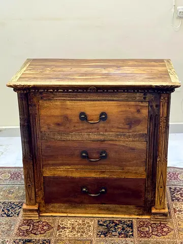 Art and craft solid wood Drawers Dresser