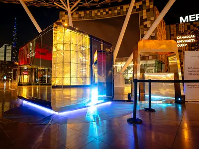 Luxury Smart Glass Soundproof Booth 3m x 3m x 2.8m | Integrated AC | Premium Mirrored Pod