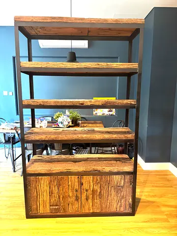 Marina Home Railway Wood Large Bookshelf