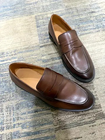 Zara brown loafers (41)