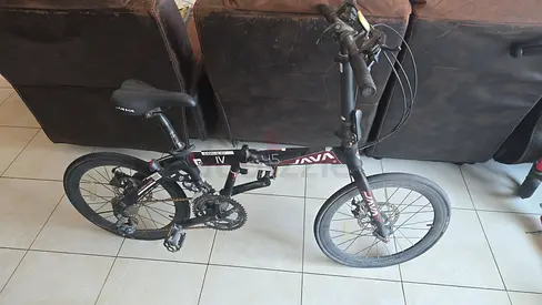 Folding Mountain-Style Bicycle - Compact, Used, Good Working Condition