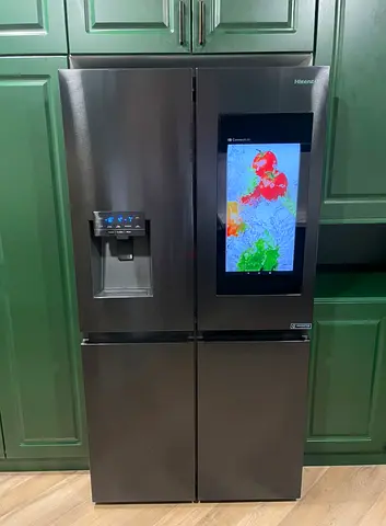 Free Delivery- Hisense Four-Door Smart Refrigerator With Touchscreen Ice Maker Water Dispenser