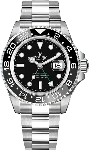 Rolex GMT-Master II Stainless Steel Automatic Watch - Black Dial