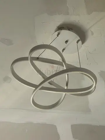 Modern sculptural LED ceiling light - white 2 pcs