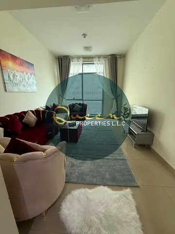 Furnished one bedroom and living room for monthly rent in Al Nakheel 2, Ajman Corniche