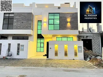 Luxury villa for sale in Al Helio, Ajman | 5 master bedrooms | Near Sheikh Mohammed Bin Zayed Road