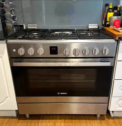 Bosch gas cooker oven with fan 90x60cm
