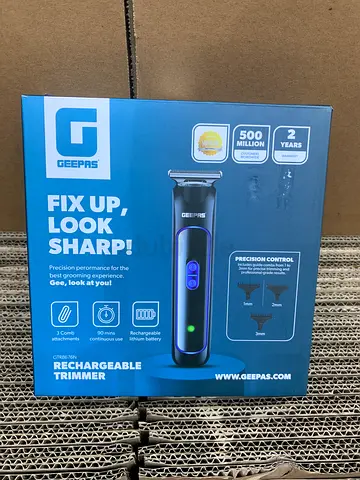 GEEPAS Rechargeable Hair  Beard Trimmer - New in Box