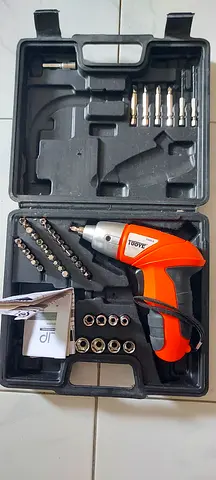 Cordless Electric Screwdriver Set with Bits and Sockets - Lightly Used
