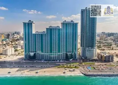 For monthly rent on the beachfront: two master bedrooms, living room, separate bathroom, two balconies, large area