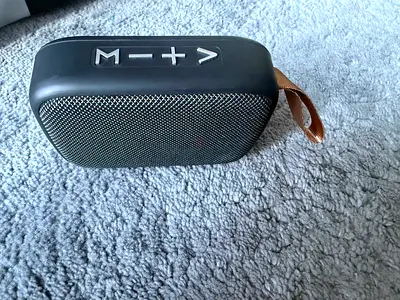 Portable Bluetooth Speaker with Strap - Excellent Working Condition