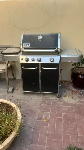 Weber Gas Grill with Side Burner - Used, Working