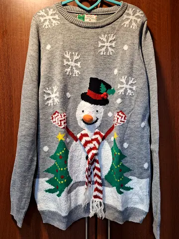 Snowman Christmas unisex sweater XL