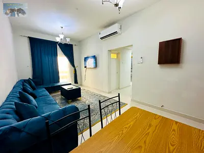 Two bedrooms and a living room with a balcony, fully furnished, including bills and internet, on Aj