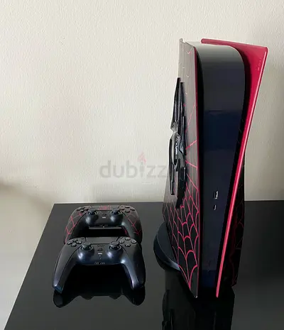 PS5 Fat Disc Version Customized Spider Man Edition With 2 Controllers
