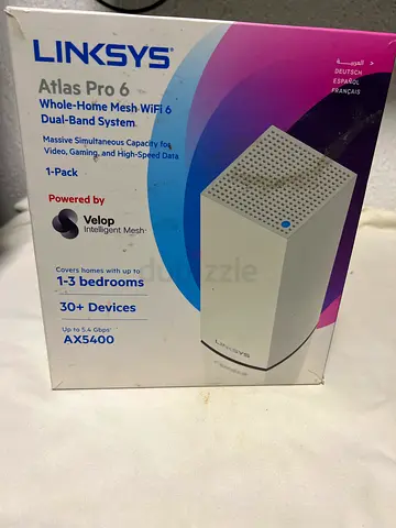 Linksys Atlas Pro 6 (AX5400) Whole-Home Mesh WiFi 6 System - 1 Pack