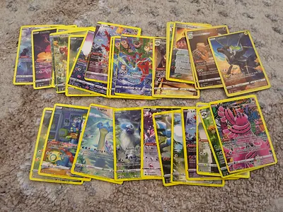 Mixed Pokémon Trading Card Lot - Assorted Holo and full art base cards