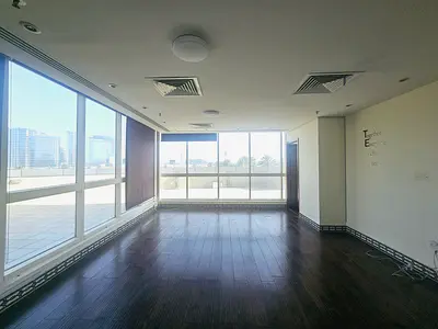 OFFICE WITH LUXURIOUS FITTING | WOODEN FLOORING | PANTRY AND TOILET | Ready To Move