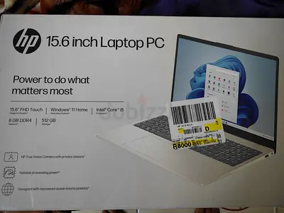 HP 15.6-inch Laptop PC - Intel Core i5, 8GB RAM, 512GB SSD (Sealed Box)