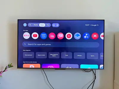 TCL 50-inch Android Smart TV - Wall Mounted, Good Condition