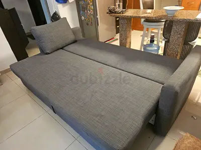 IKEA grey sofa cum bed