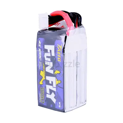 Tattu 1550mAh 4s 100C 14.8V FunFly Lipo Battery Pack With XT60 Plug For Practice