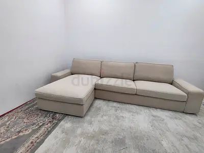 Ikea kivik beige color four seater lshape sofa