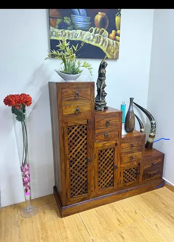 Marina Home Solid Wood Steps Cabinet