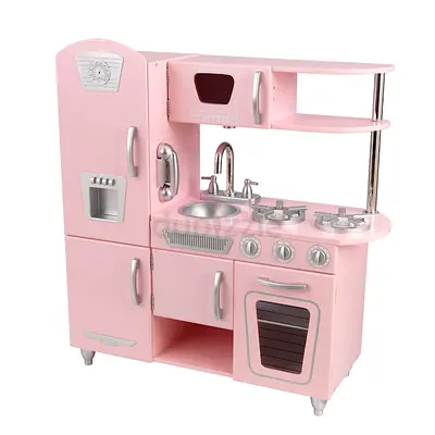 Kidkraft Vintage Wooden Pink Play Kitchen