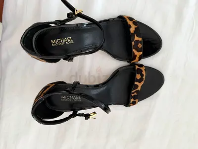 Michael Kors Leopard Print Ankle Strap Heels size 38. / US 7.5