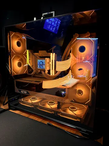Custom high-end RGB gaming desktop PC (white build)