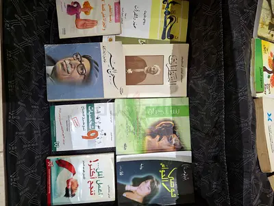 Collection of Arabic books — various novels and non-fiction (used)