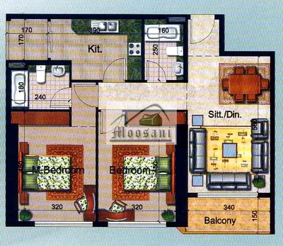 AJMAN PEARL TOWERS || FULL CITY VIEW 2 Bedrooms Hall Higher Floor with Parking 2 Balconies