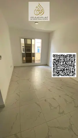 For rent in Al Jurf: 2 bedrooms, a living room, 3 bathrooms, a balcony, and built-in wardrobes. Sec