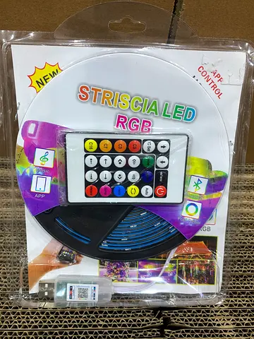 RGB LED Strip Light with Remote (New, 5m)