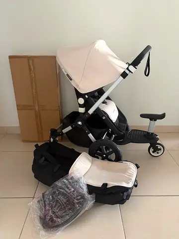 Bugaboo Chameleon 3 plus Rain Cover Wheely Board and Spare  Seat Frame in Box